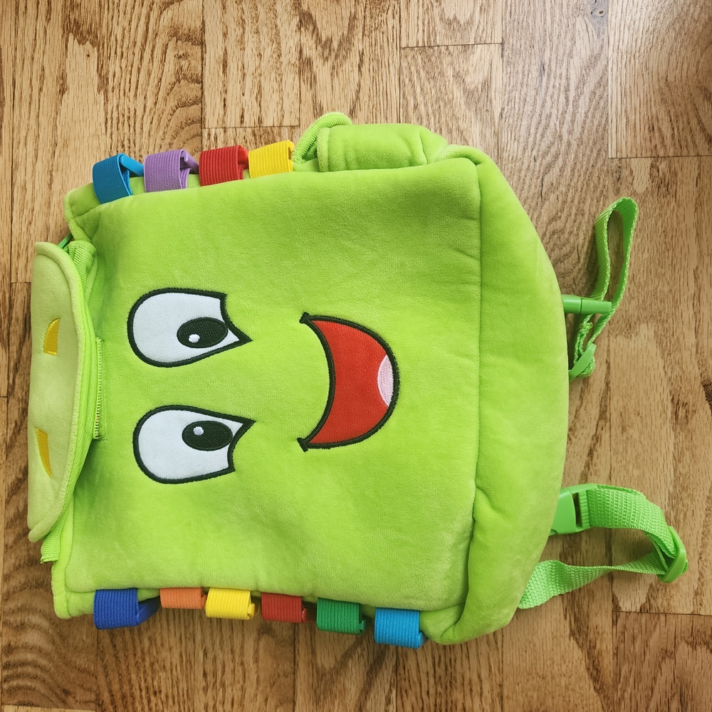 Buckles Backpack Learning Sensory Travel Classic Train Car Ride Entertaining